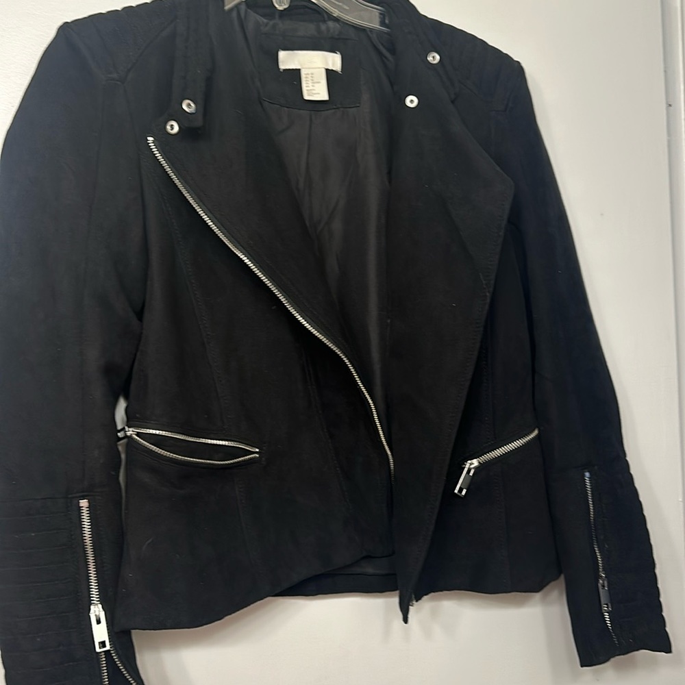Suede bomber jacket